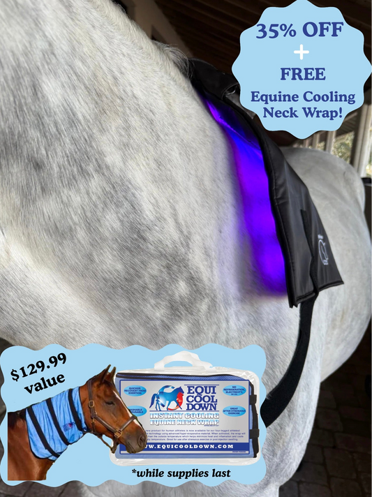 Equine LTS Mini Pro SUPREME - App Controlled Triple Light Therapy Wrap + 🎁 Free EquiCoolDown Neck Wrap